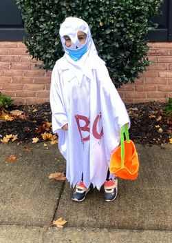 4-Piece Ghost Halloween Costume Set for kid