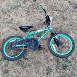 Black And Green Boy's Bike