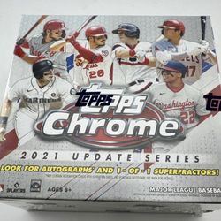 2021 Topps Chrome Update Baseball Mega Box Brand New Sealed