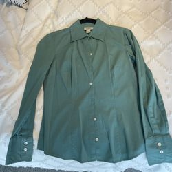 Teal Blue Dress Shirt 