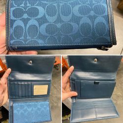 Coach Wallet- Blue