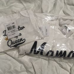 T-shirt/Onesie-Mommy/daughter Queen Princess