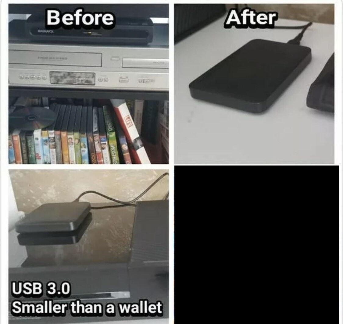 2TB Portable External Hard Drive with 1,000+ MOVIES PRELOADED in 1080p