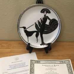 The Franklin Mint “Symphony In Black” Collector’s Plate