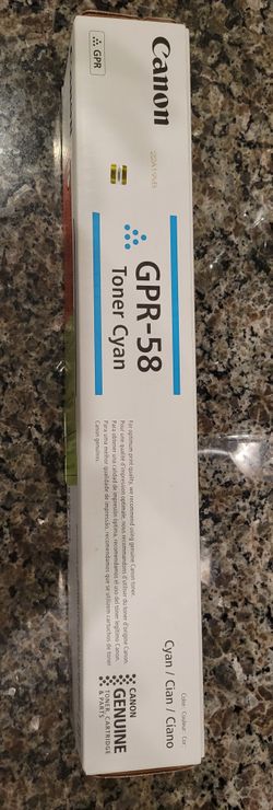 Genuine Canon GPR-58 Cyan Toner Cartridge (New in Box)