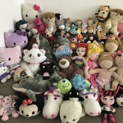 Stuffed Animals Different Price (Disney, Sea World, Tsum Tsum, Monsters High, Hello Kitty,, etc)