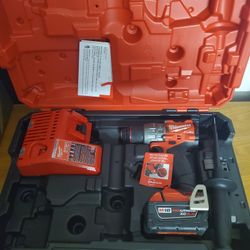 Brand New Milwaukee Brushless Cordless Fuel Hammer Drill Autostop Auto Stop M18 18 Volt 18v Tool Battery Pila Case Kit Combo