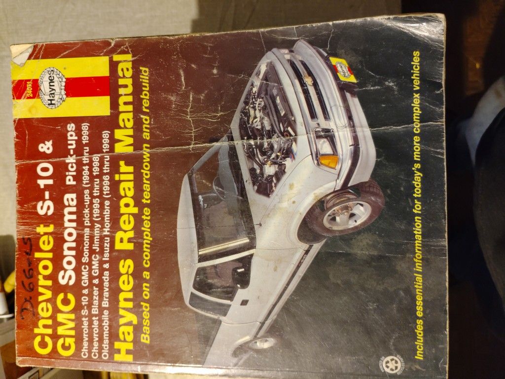 Chevy S10 And GMC Sonoma Manual