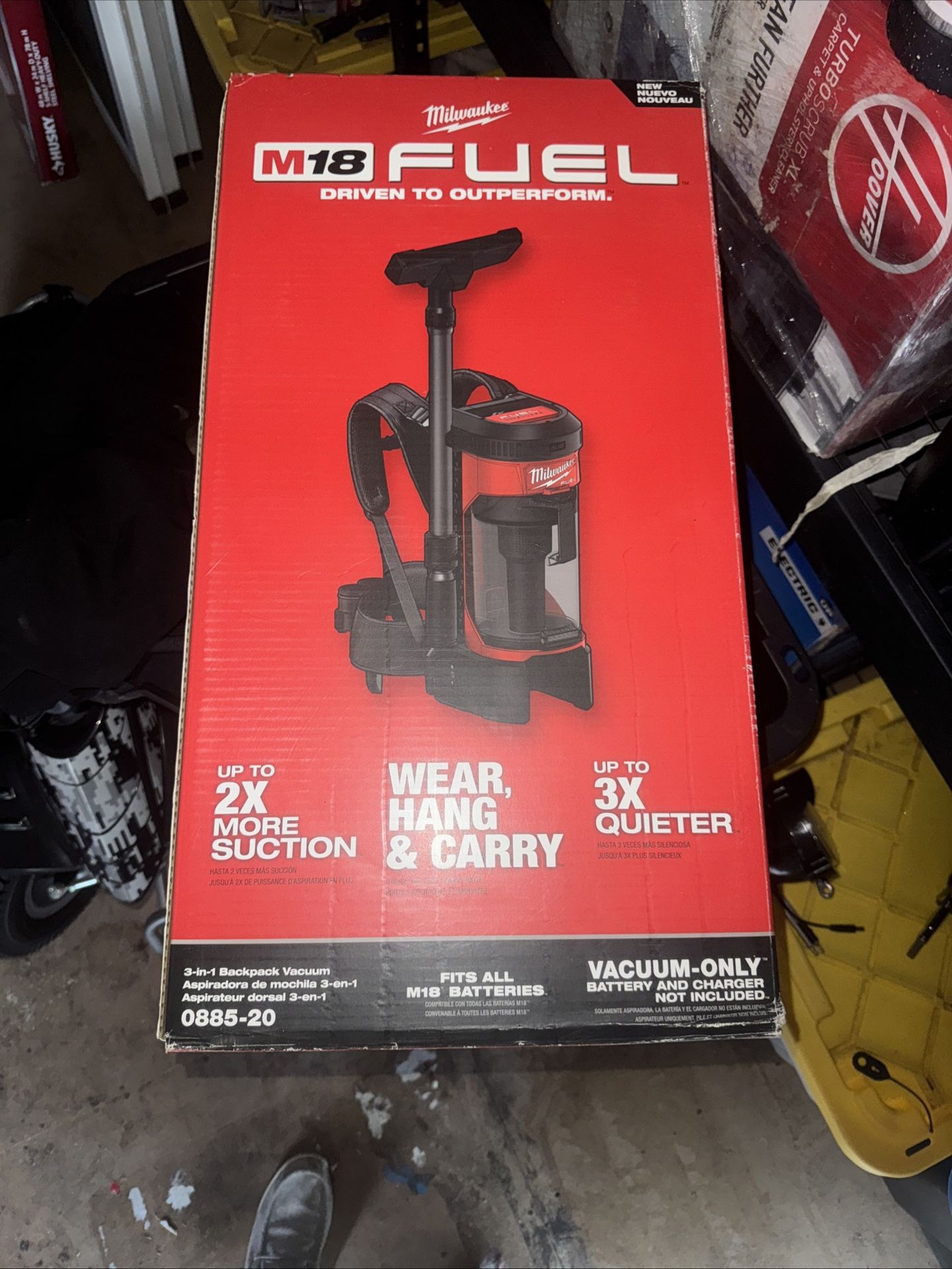 Milwaukee 3 in 1 Backpack Vacuum