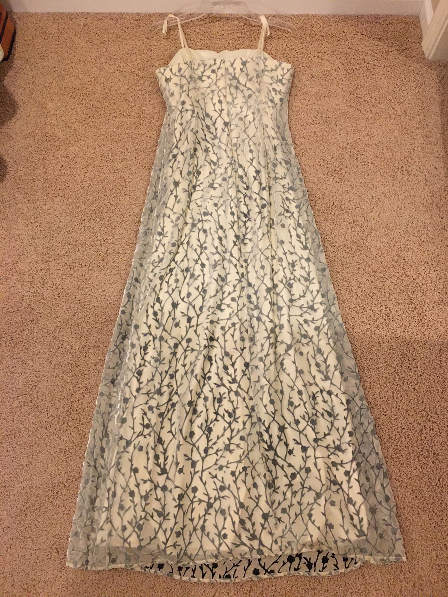 Long, Print Dress With Matching Purse