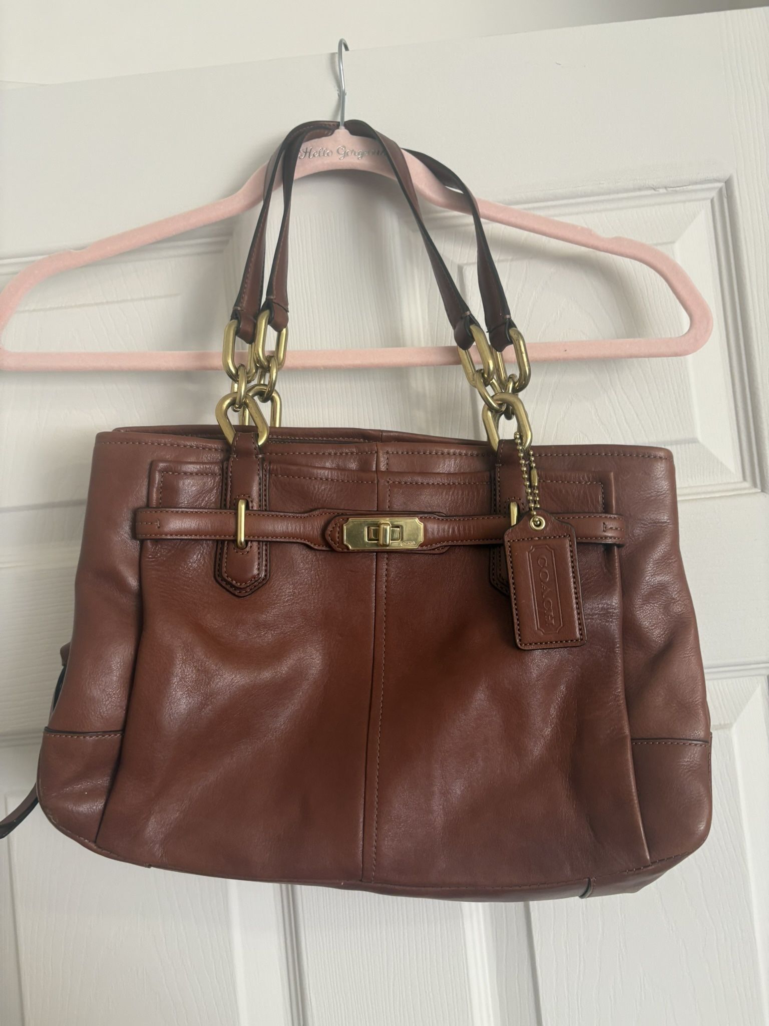 Vintage Coach with matching Wallet - EUC