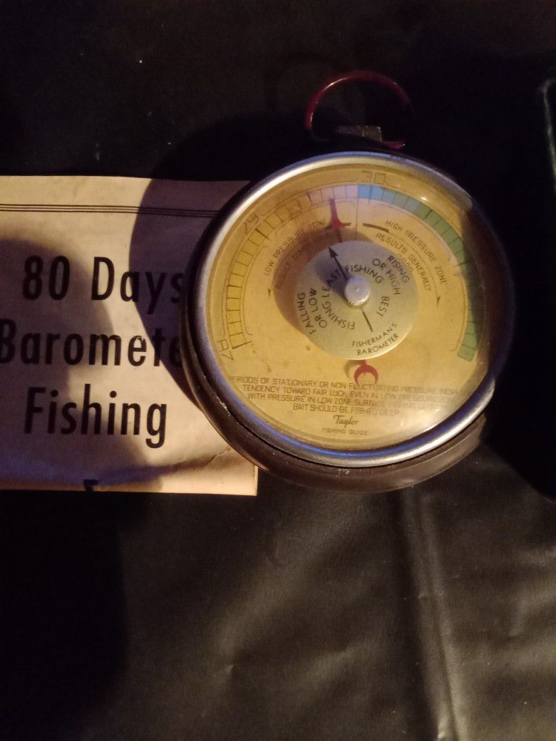 Vintage Taylor Fishing Guide Fisherman's Barometer. for Sale in Homer Glen,  IL - OfferUp