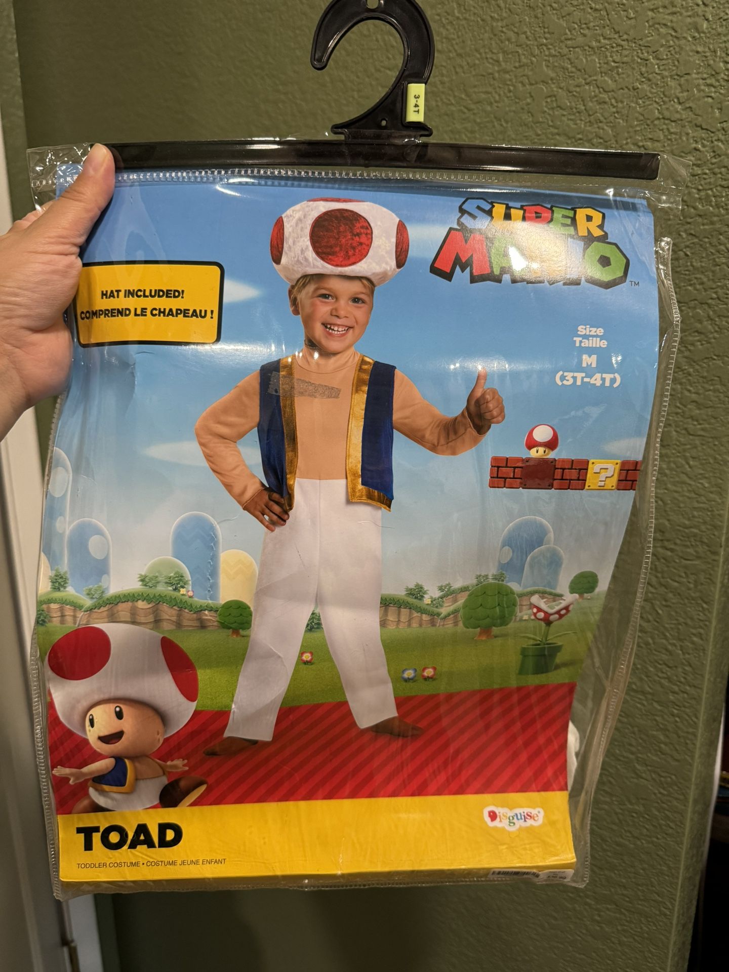 Super Mario Toad Costume 3T-4T