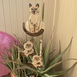 Wind Chime ~  Cat with 3 Kittens