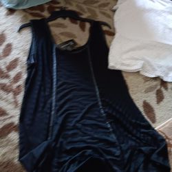 Ladies Gothic Blk Tunic. New. Xl