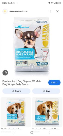 8 packs of Male dog diapers