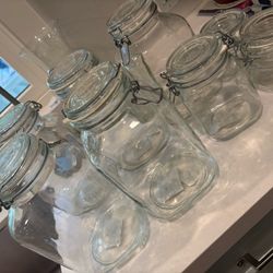 Son 8 Bases  Se Vidrio Con Tapadera 