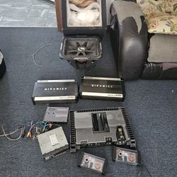 3 Amplifier Subwoofer   Cd Player Radio Epicenter  