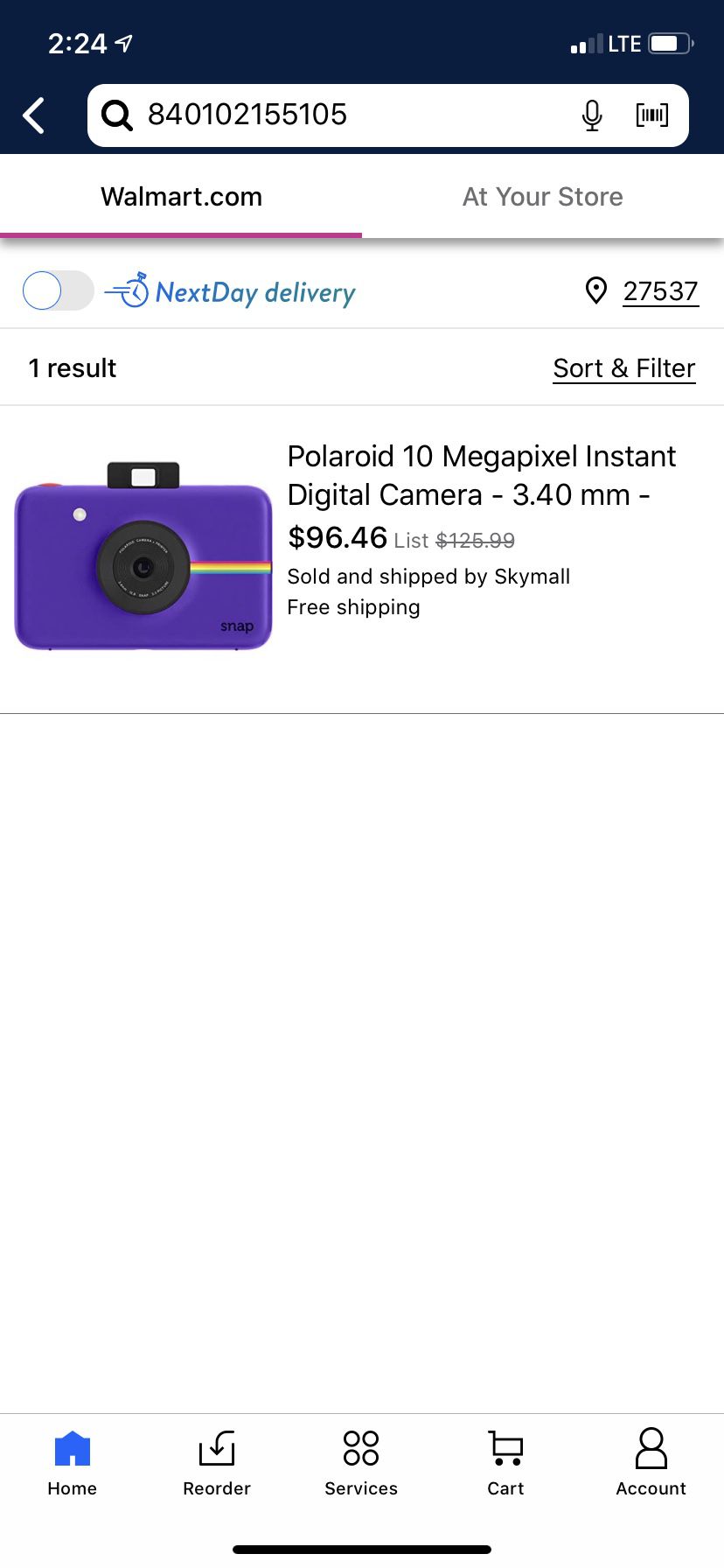 Polaroid instant digital camera