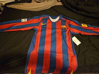 Nike FC Barcelona Ronaldinho 2005/06 Reissue  Jersey men's sz small