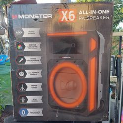 Monster X6 All-in-One PA Bluetooth Speaker System