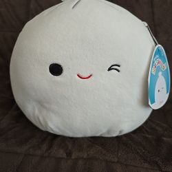7-8" Dash Dumpling Dim Sum Squishmallows Plush Dog Pet Toy Squeaky Crinkle