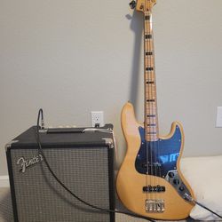 Bass Guitar And Amp