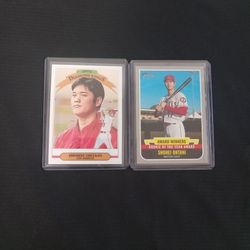 2 Shohei Ohtani Baseball Cards 2019 (Diamond Kings & Rookie Award Winners)
