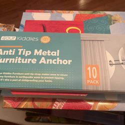 Anti Tip Furniture Anchors Pack Of 10