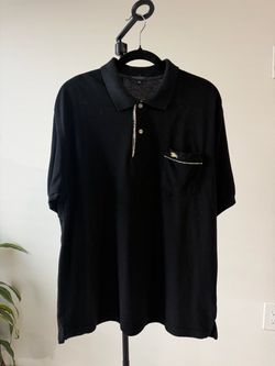 Burberry Black Polo Shirt XL