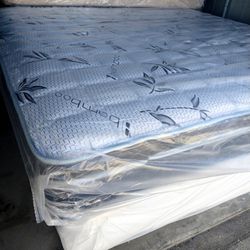 e.king size mattress and box spring bamboo orthopedic pillow top