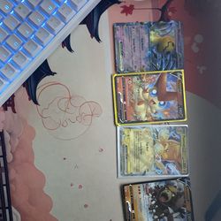 4 pokemon cards v or ex