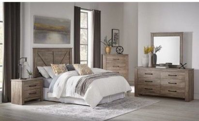Bedroom Furniture Set ( Nightstand, Dresser, Chest, Mirror)