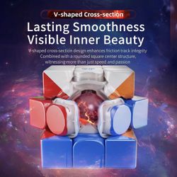 CuberShop Moyu WeiLong WRM V10 20-Magnet MagLev Ball Core (UV Coated) Stickerless 3x3 Speed Cube, moyu WeiLong V10 20 Magnets Magnetic+MagLev+Ball Cor