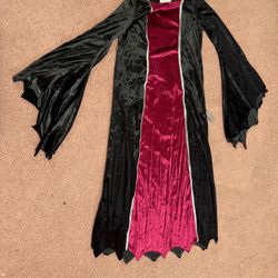 New xl Kids Girls Velvet Renaissance Princess Witch Dress Costume