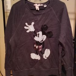 H&M Mickey Mouse Sequin Sweater