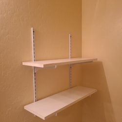 Adjustable Two Shelf Kit - 8" x 24" Shelves - Closet Maid