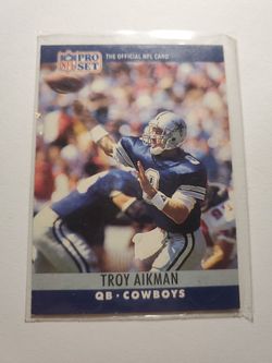 TROY AIKMAN, 1990 Pro Set.