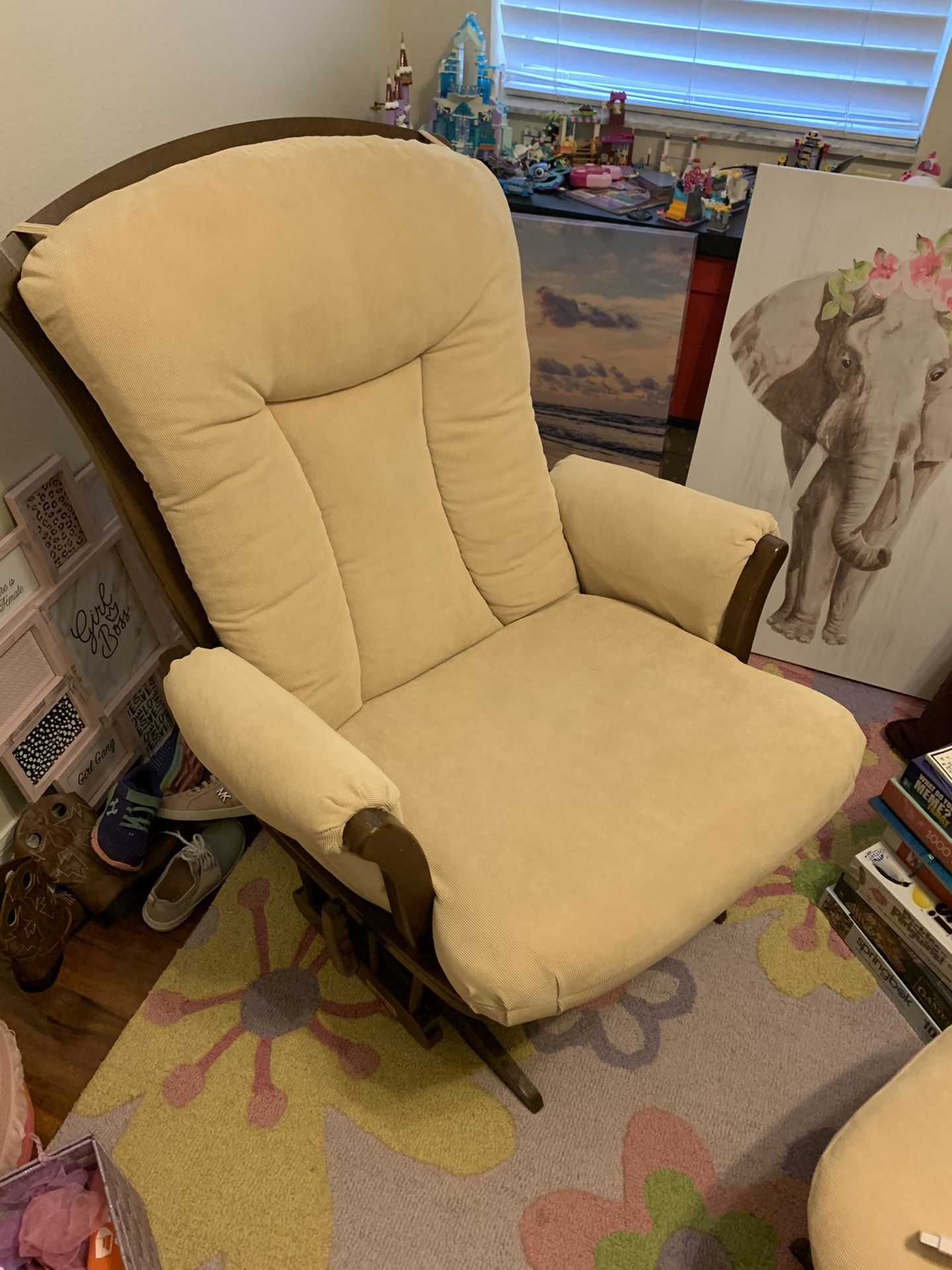 Dutailier Victoria Reclining Glider and Ottoman