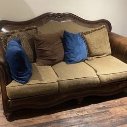 Brown Sofa and Loveseats 