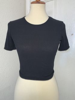 Black side zip up honey punch top