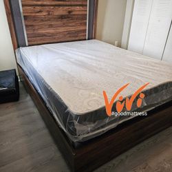 QUEEN MATTRESS WITH BOX SPRING 2PC. BED FRAME ISN'T AVAILABLE