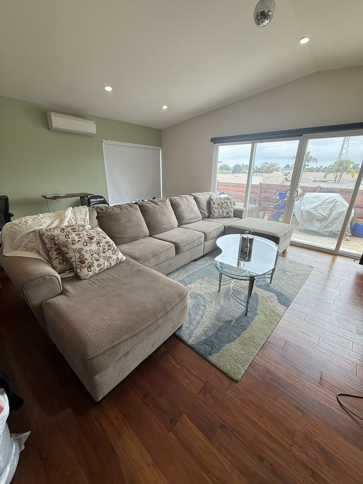 Comfy Beige Sectional Couch