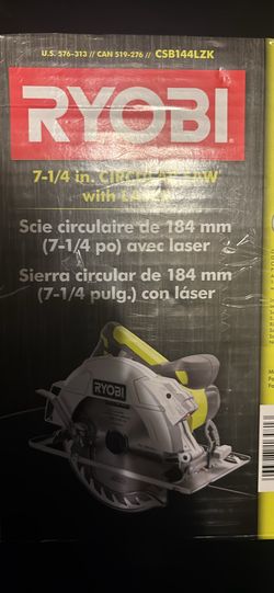 Ryobi 7 1/4 circular saw with laser