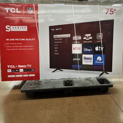 75” TCL Smart 4K Led Uhd Tv 