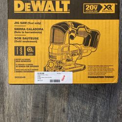 DeWalt DCS334B 20V MAX XR Lithium-Ion Jig Saw (Tool Only) 