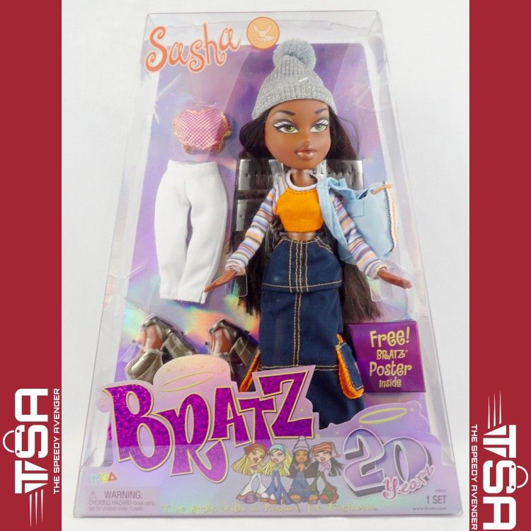 Bratz 20 Yearz Special Edition Original Sasha Fashion Doll + Poster Hot Topic