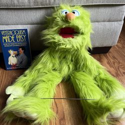 Green Monster Ventriloquist Doll