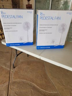 2 new 16 " pedestal fans