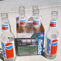 Vintage Retro Pepsi 1995 Arizona Diamondbacks Glass Bottles Collectable Retro Art